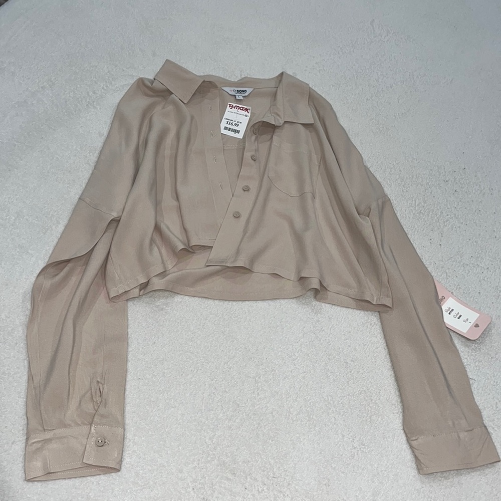 new tan long sleeve